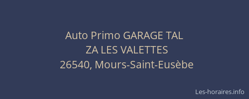 Auto Primo GARAGE TAL