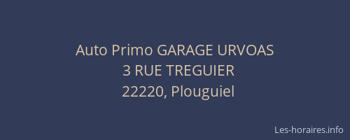 Auto Primo GARAGE URVOAS