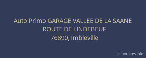 Auto Primo GARAGE VALLEE DE LA SAANE