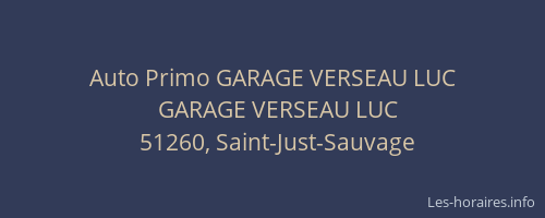 Auto Primo GARAGE VERSEAU LUC