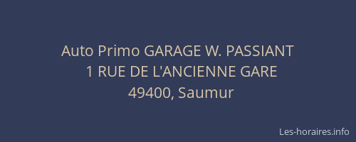 Auto Primo GARAGE W. PASSIANT