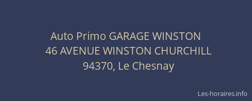Auto Primo GARAGE WINSTON