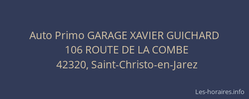Auto Primo GARAGE XAVIER GUICHARD