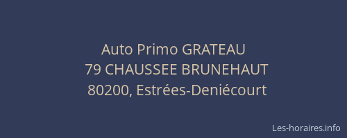 Auto Primo GRATEAU