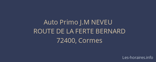 Auto Primo J.M NEVEU
