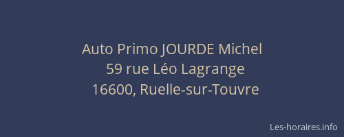 Auto Primo JOURDE Michel