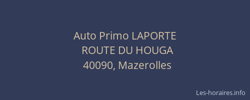 Auto Primo LAPORTE