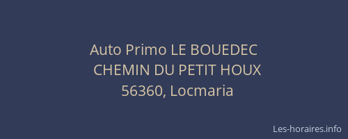 Auto Primo LE BOUEDEC