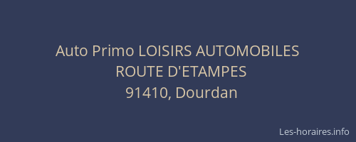Auto Primo LOISIRS AUTOMOBILES