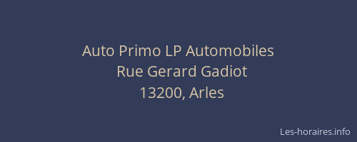 Auto Primo LP Automobiles