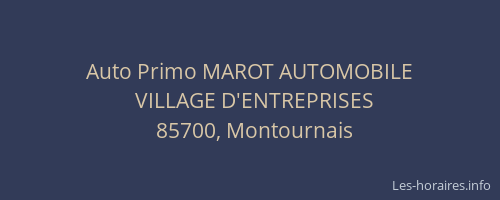 Auto Primo MAROT AUTOMOBILE