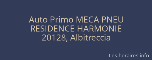 Auto Primo MECA PNEU
