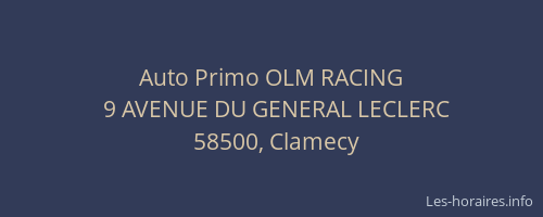 Auto Primo OLM RACING