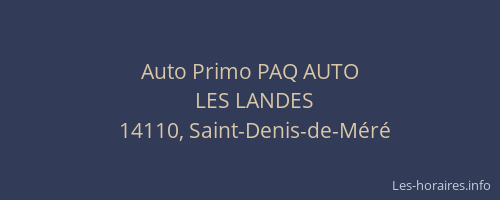 Auto Primo PAQ AUTO