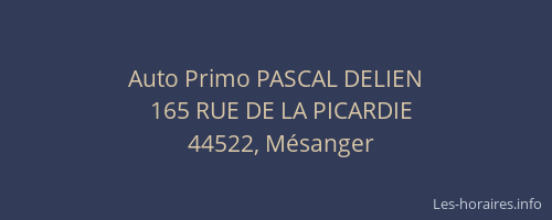 Auto Primo PASCAL DELIEN