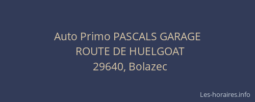 Auto Primo PASCALS GARAGE