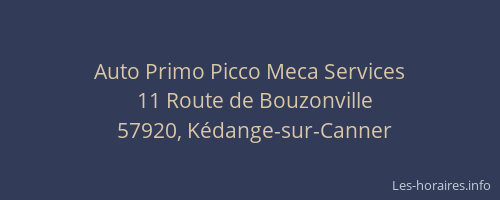 Auto Primo Picco Meca Services