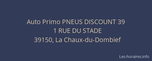Auto Primo PNEUS DISCOUNT 39
