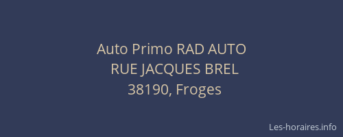 Auto Primo RAD AUTO