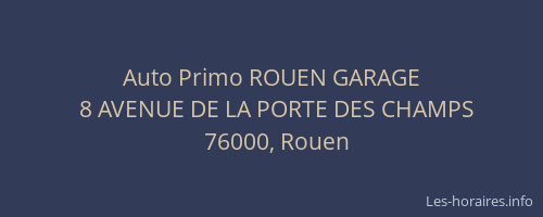 Auto Primo ROUEN GARAGE