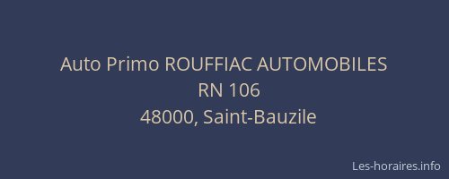Auto Primo ROUFFIAC AUTOMOBILES