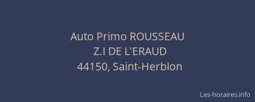 Auto Primo ROUSSEAU