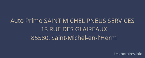 Auto Primo SAINT MICHEL PNEUS SERVICES