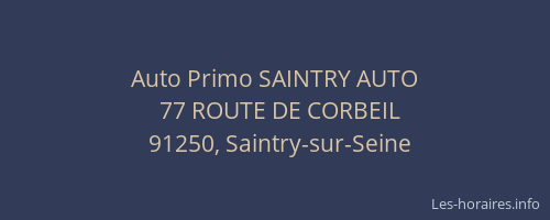 Auto Primo SAINTRY AUTO