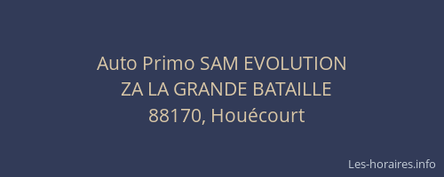 Auto Primo SAM EVOLUTION