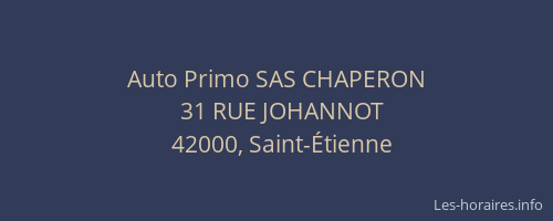 Auto Primo SAS CHAPERON