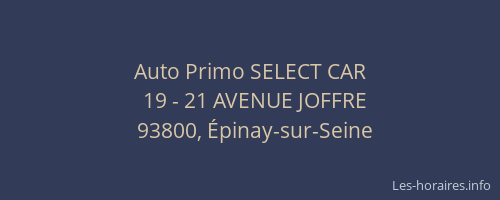 Auto Primo SELECT CAR