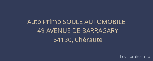 Auto Primo SOULE AUTOMOBILE