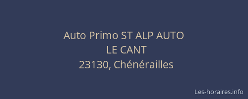 Auto Primo ST ALP AUTO