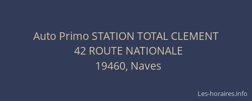 Auto Primo STATION TOTAL CLEMENT
