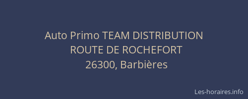 Auto Primo TEAM DISTRIBUTION