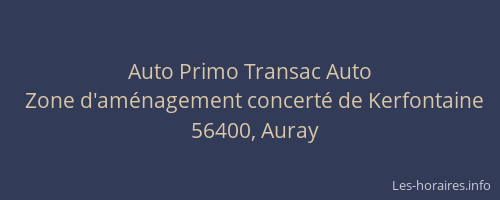 Auto Primo Transac Auto