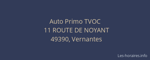 Auto Primo TVOC