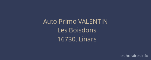 Auto Primo VALENTIN