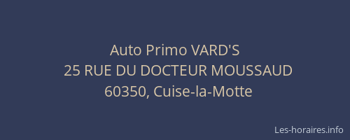 Auto Primo VARD'S
