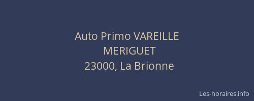 Auto Primo VAREILLE