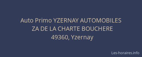 Auto Primo YZERNAY AUTOMOBILES