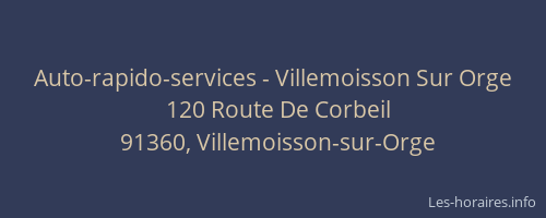 Auto-rapido-services - Villemoisson Sur Orge