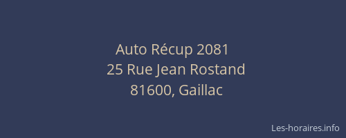 Auto Récup 2081