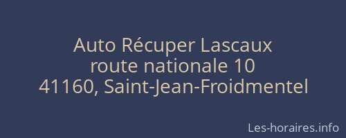 Auto Récuper Lascaux