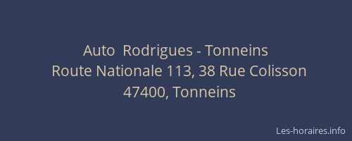 Auto  Rodrigues - Tonneins