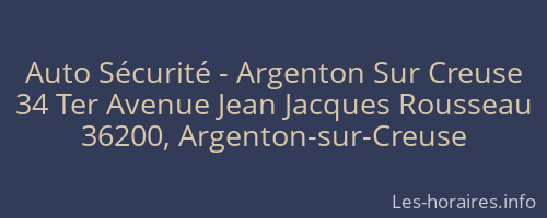 Auto S&eacute;curit&eacute; - Argenton Sur Creuse