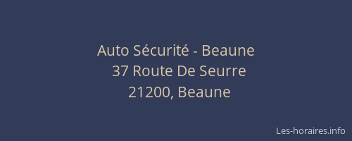Auto Sécurité - Beaune