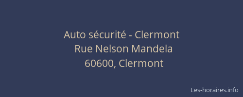 Auto sécurité - Clermont