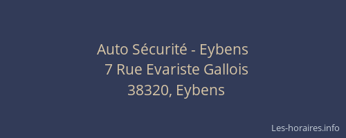 Auto Sécurité - Eybens