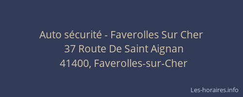 Auto s&eacute;curit&eacute; - Faverolles Sur Cher